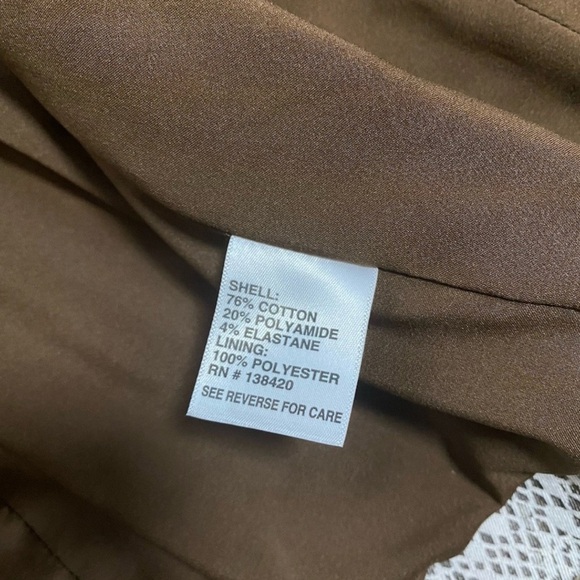 E3 By Etcetera Snake Print Blazer Jacket Size 4 Brown & White Career Wear - Picture 7 of 8